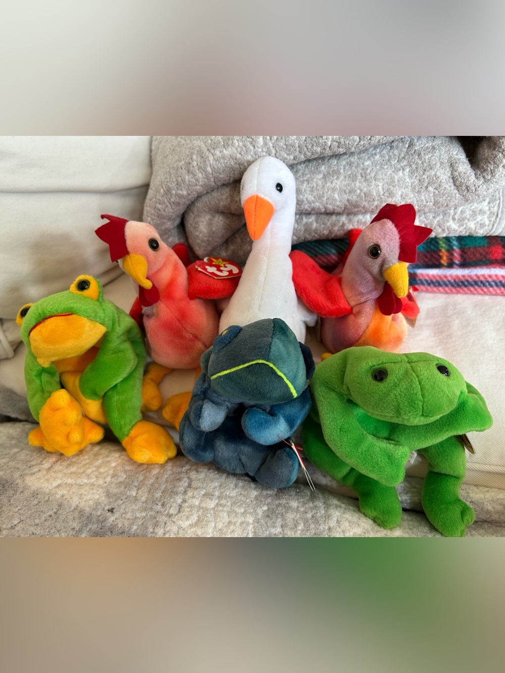 Ty Beanie Baby Lot of 6 in excellent clean condition w tags 1993-1997